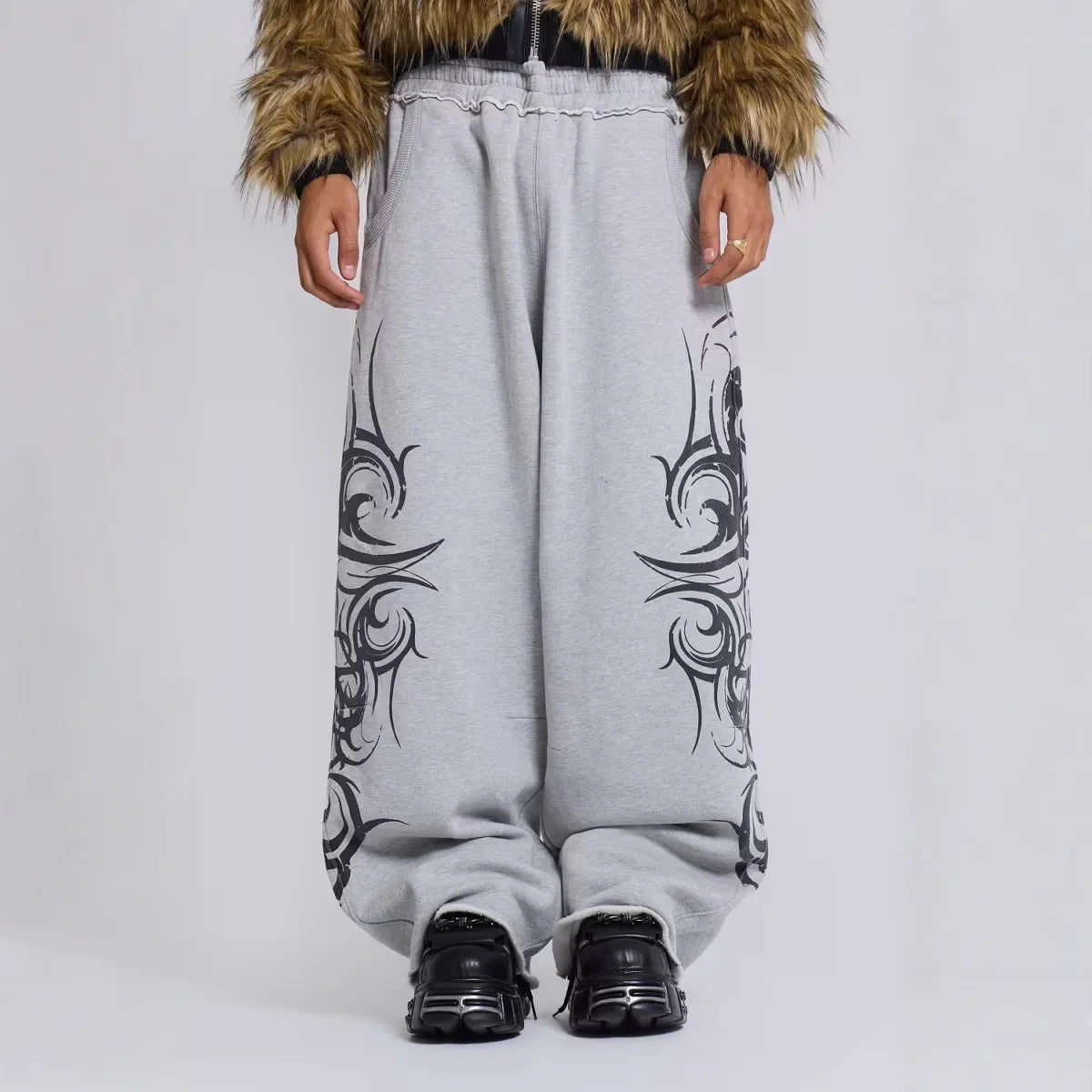 Harajuku Y2K Embroidered Jogger Pants – USA Solid Casual Hip-Hop W-String Trousers