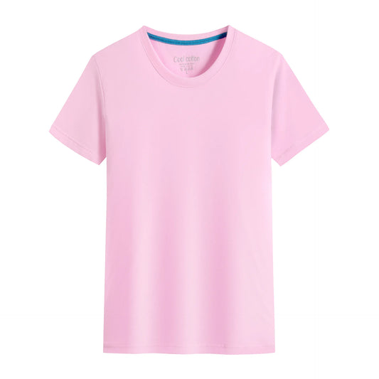 Men’s 100% Cotton Tee – Pure Color Round Neck Short Sleeve