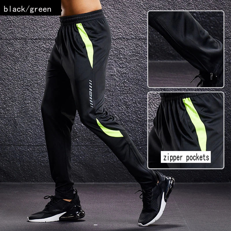 Men’s Sports Joggers – Running Pants with Zipper Pockets, Training & Fitness Trousers