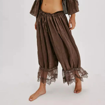 Women’s Floral Lace Cropped Pants