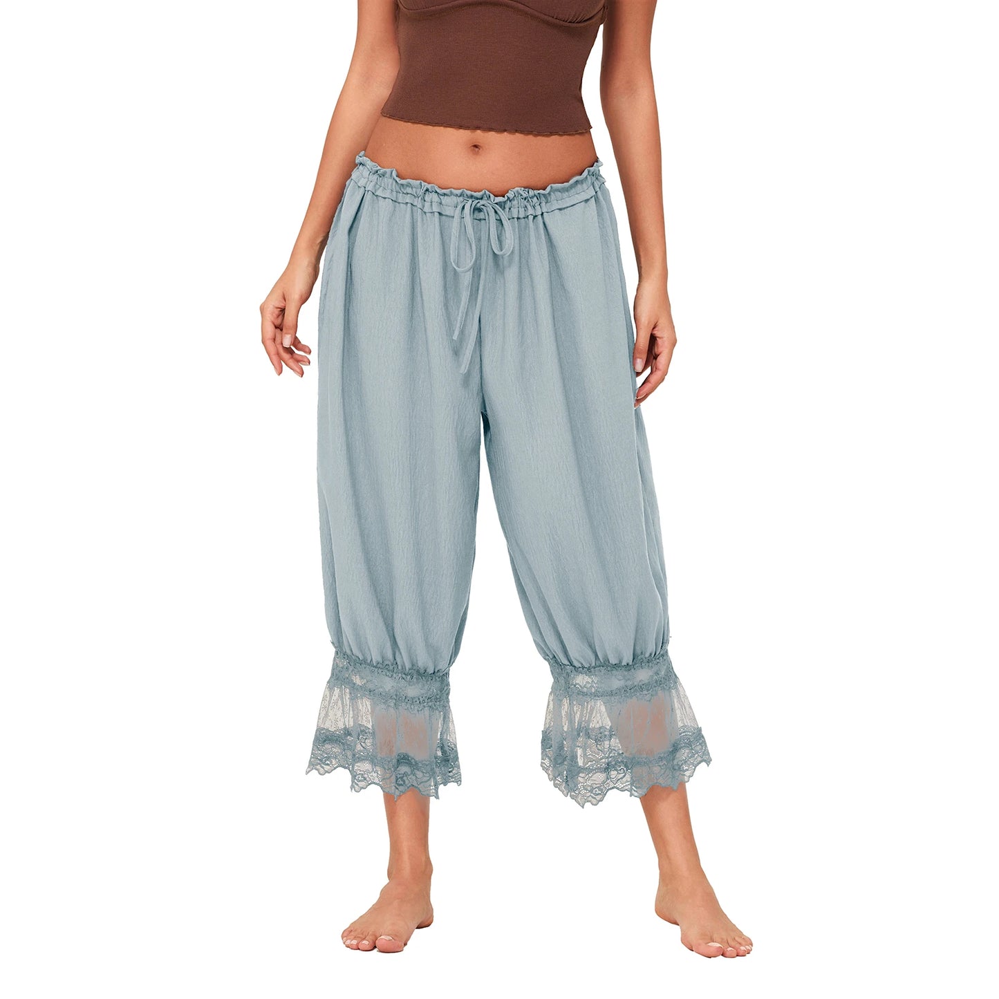 Women’s Floral Lace Cropped Pants