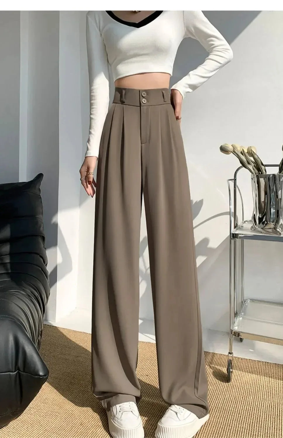Women’s Wide-Leg High Waist Pants