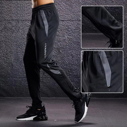 Men’s Sports Joggers – Running Pants with Zipper Pockets, Training & Fitness Trousers
