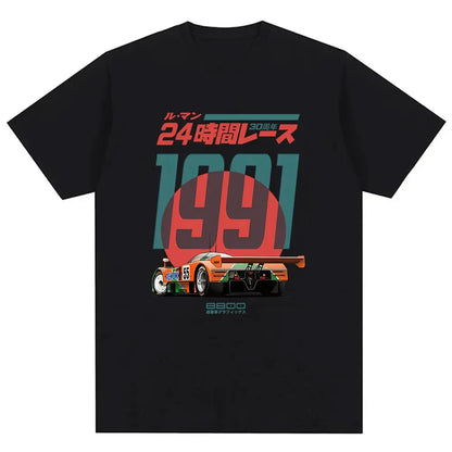 Japanese 787B 30th Anniversary Tee – Retro Gamer Anime Cotton T-Shirt