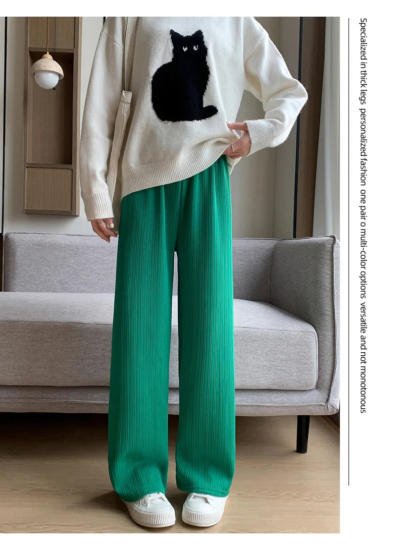 Women’s Fleece-Lined Wide-Leg Pants