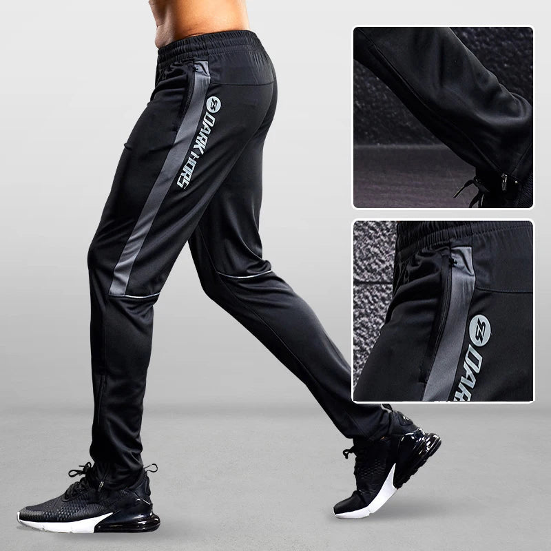 Men’s Sports Joggers – Running Pants with Zipper Pockets, Training & Fitness Trousers