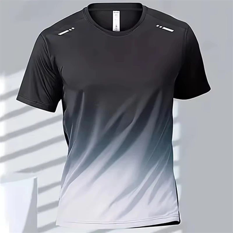 Men’s Quick-Dry Sports Tee – Oversized Gym & Running T-Shirt