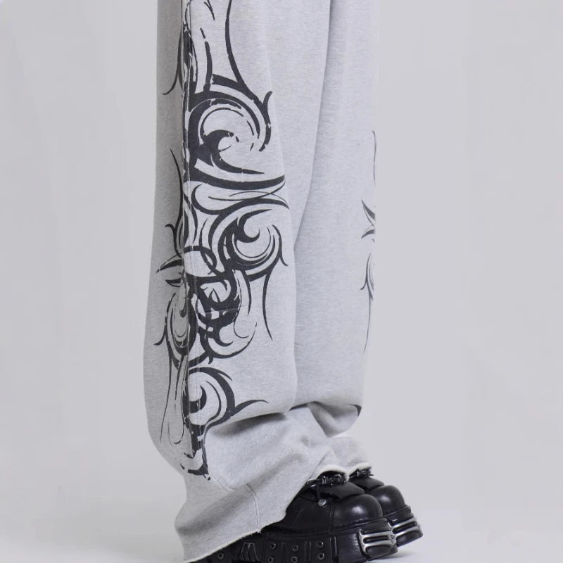 Harajuku Y2K Embroidered Jogger Pants – USA Solid Casual Hip-Hop W-String Trousers