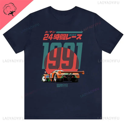 Japanese 787B 30th Anniversary Tee – Retro Gamer Anime Cotton T-Shirt