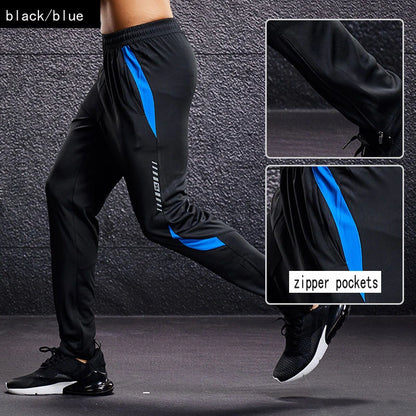 Men’s Sports Joggers – Running Pants with Zipper Pockets, Training & Fitness Trousers