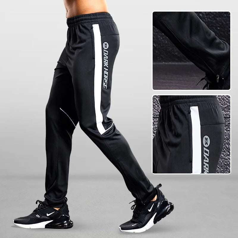 Men’s Sports Joggers – Running Pants with Zipper Pockets, Training & Fitness Trousers