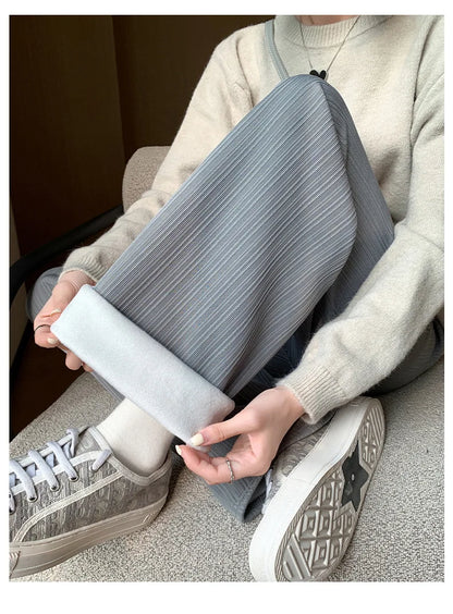 Women’s Fleece-Lined Wide-Leg Pants