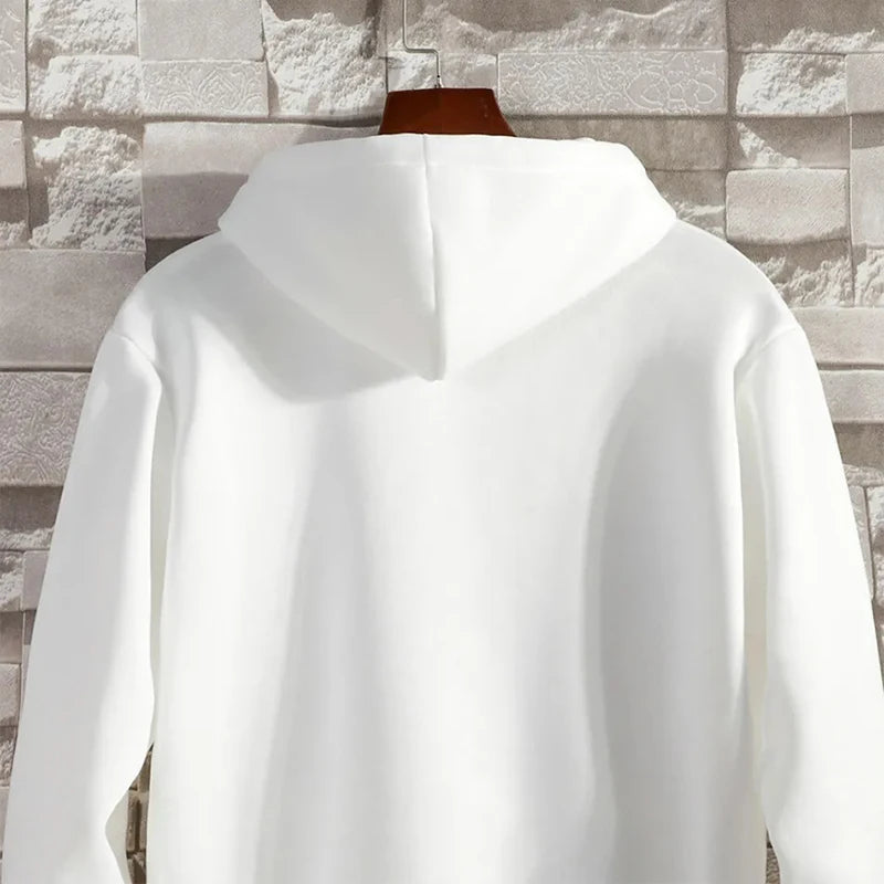 Men’s Zip-Up Hoodie – Autumn/Winter Loose Fit Casual Sweatshirt