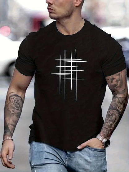 Men’s Gothic Skull Tee – Oversized Y2K Streetwear Short Sleeve